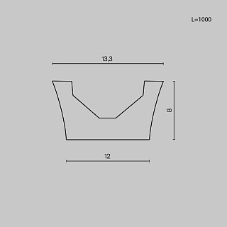 Профиль для шинопровода  Elasity