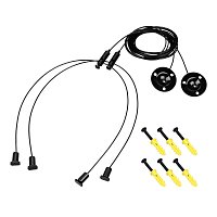 Подвес LINE-6070 2x2m Set BLACK (Pad 9x2mm) (Arlight, Металл)