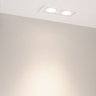 Светильник MS-VORTEX-BUILT-S210x117-2x20W Day4000 (WH-WH, 40 deg, 230V) (Arlight, IP20 Металл, 5 лет)