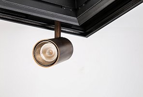 Светильник трековый для низковольтного трека SY Латунь, SY-601201-BR-10-36-NW