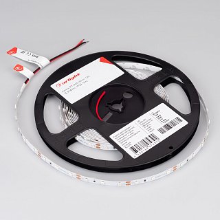 Светодиодная лента RT-A60-8mm 12V UV400 (4.8 W/m, IP20, 2835, 5m) (Arlight, Открытый)