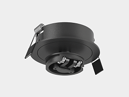 Крепление сменное М4 для светильников MINI VILLY, поворотное встраиваемое, цвет Черный, MINI-VL-M4-BL