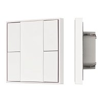 INTELLIGENT ARLIGHT Кнопочная панель KNX-301-22-4-SH-IN White (BUS, Frame) (IARL, IP20 Пластик, 3 года)