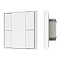 INTELLIGENT ARLIGHT Кнопочная панель KNX-301-22-4-SH-IN White (BUS, Frame) (IARL, IP20 Пластик, 3 года)
