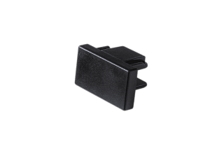 Заглушки для однофазного трека,  цвет: Черный, ECS-BL-2