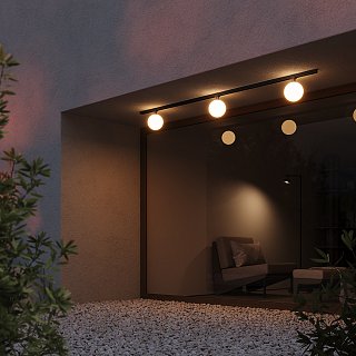 Уличный трековый светильник Luna Elasity IP 3000К 9Вт 120° черный