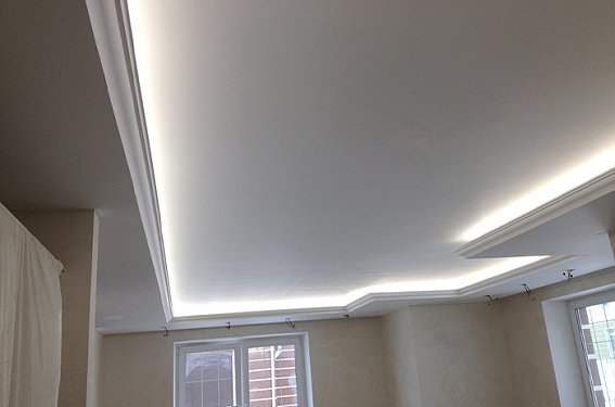 Светодиодная подсветка потолков и карнизов в коттедже
