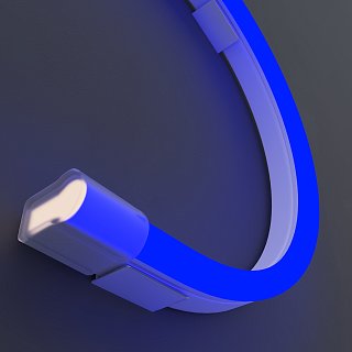Гибкий неон 25x13 220В 8Вт/м Blue IP65 50м