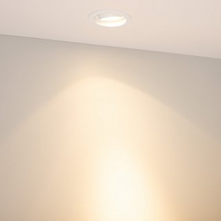 Светильник MS-VORTEX-BUILT-R90-12W Warm3000 (WH-WH, 20 deg, 230V) (Arlight, IP20 Металл, 5 лет)