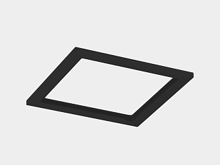 Рамка для серии COMBO 3, квадратная, черная, COMBO-3S1-BL