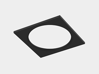 Рамка для серии COMBO 4, квадратная, черная, COMBO-4S1-BL