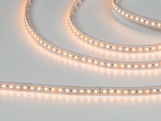 Светодиодная лента 3528, 120 LED/м, 9,6 Вт/м, 12В , IP66, Цвет: Теплый белый, SWG3120-12-9.6-WW-66-M