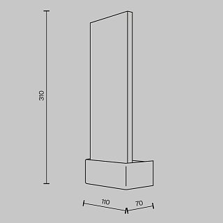 Настенный светильник (бра) Ornate 3000К 2Вт