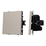 Механизм выключателя одноклавишный перекрёстный SWT-NOBE-MKX1-SFPL-CA (230V, 10A) (Arlight, Кашемир)