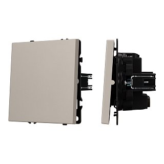 Механизм выключателя одноклавишный перекрёстный SWT-NOBE-MKX1-SFPL-CA (230V, 10A) (Arlight, Кашемир)