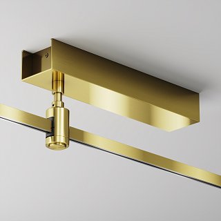 Основание потолочное Short для блока питания с вводом питания Flarity латунь