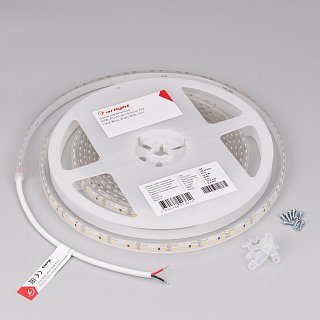 Светодиодная лента герметичная RTW-PU-A120-10.5mm 12V Cool 8K (16.8 W/m, IP68, Wire 2m, 5m) (Arlight, -)