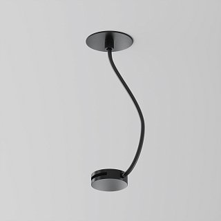 Ввод питания гибкий, боковой, черный