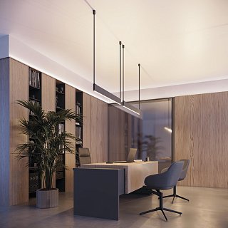 Профиль SL-LINE-25100-DUAL-2500 BLACK (Arlight, Алюминий)