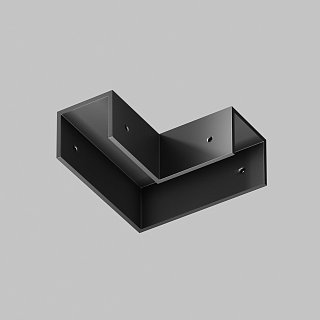 Коннектор угловой для профиля Elasity IP черный