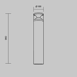 Ландшафтный светильник Pyro 3000К 21Вт IP 65