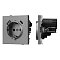 Механизм розетки с USB зарядкой SCT-TENDO-MUAC-PL-GR (230V, 16A) (Arlight, -)