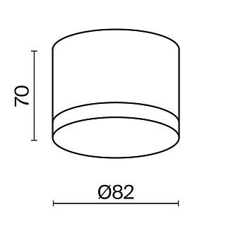 Потолочный светильник Pauline GX53 1x12Вт IP44
