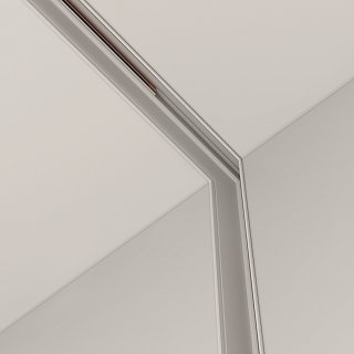 Коннектор угловой внутренний Exility встраиваемый под ГКЛ 12,5 мм, белый