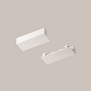 Комплект монтажный с заглушками Radity 2 штуки, белый TRA084EC-111W