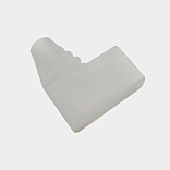 Заглушка силиконовая с нижним отверстием для неоновой ленты 6×12 мм END-CC2120-B