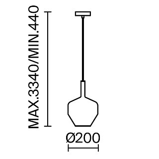 Подвесной светильник Duality E27х1