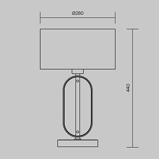 Настольный светильник Marmo E14х1 40Вт
