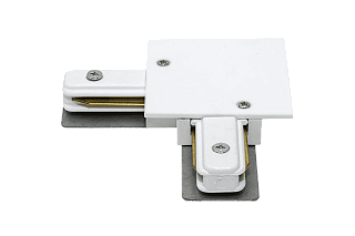 L коннектор для однофазных встраиваемых трековыx систем, Белый,KXZ-RC-WH-L