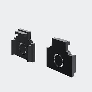 Заглушки для встраиваемого низкопрофильного шинопровода Exility 2шт.