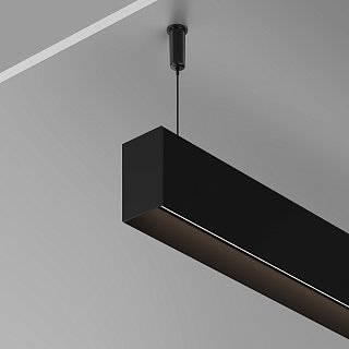 Алюминиевый профиль накладной-подвесной 35x51 (Черный, 2 м), ALM-3551-B-2M 633011