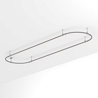 Основание ART-APRIORI-OVAL-ROD-200-4000x1000 (TN) (Arlight, IP20 Металл, 3 года)