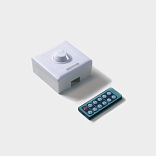 Диммер для ленты встраеваемый с пультом 12V 8A. 24V 28A Бел, IR-DIM-W-8A