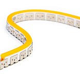 Профиль алюминиевый накладной гибкий ELF, 1000х08х16мм