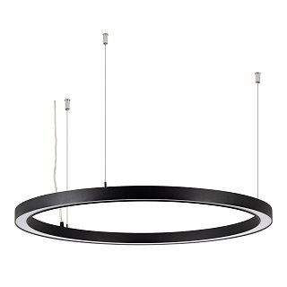 Светильник SP-CIRCLE-HANG-O3535-D1200-75W Warm3000 (RAL9005, 120 deg, 230V) IP40 LED (Arlight, Алюминий)