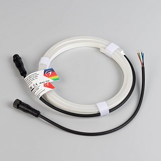 Лента герметичная WAVE-SIDE-PU-H120-06x12mm 24V RGB (8 W/m, IP68, 1m, wire x1) (Arlight, Вывод прямой, 3 года)
