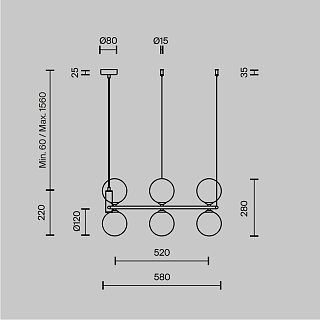 Подвесной светильник Ring G9х6