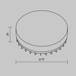 Светодиодная лампа Wi-Fi GX53 9W 2700K-6500K MIX-RGB DIM 120°