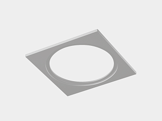 Рамка для серии COMBO 1 квадратная, белая, COMBO-1S1-WH