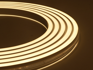 Тёплый белый 24В IP67 10Вт/м 140 LED/м SMD2835 20×13 мм двойное свечение NE-DU2140-24-10-WW-67