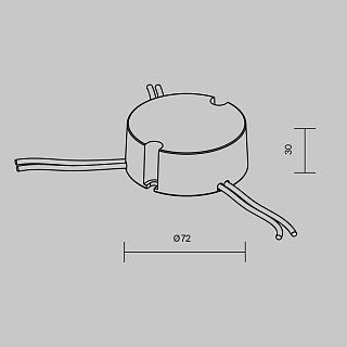 Источник тока DALI NFC DT6 36W 600-1200mA +PUSH DIM