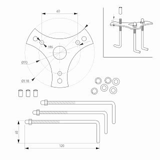 Светильник LGD-STEM-BOLL-H900-10W Warm3000 (GR, 185 deg, 230V) (Arlight, IP65 Металл, 3 года)