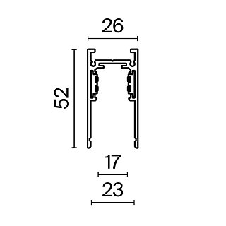 Шинопровод 2 м Exility накладной/подвесной белый