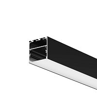Алюминиевый профиль накладной-подвесной 50x50 (Черный, 3 м), ALM-5050T-B-3M 633009