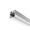 Алюминиевый профиль накладной-подвесной 20×20 (Серебро, 2 м), ALM-2020B-S-2M