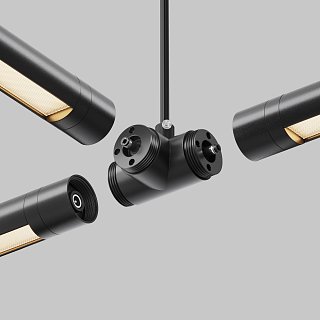 T-образный плоский коннектор для системы Shelf с вводом питания